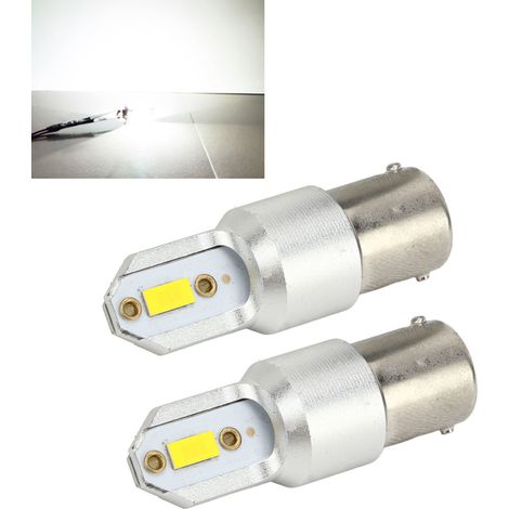 1156 2600LM 110W LED-Lampe für Rückfahrscheinwerfer/Blinker, 6000K weißes Licht/3000K warmes Licht, BA15S 7506 1003 1141 P21W ultrahelle LED-Lampe (2 weiße Ersatzlampen) (1/5)