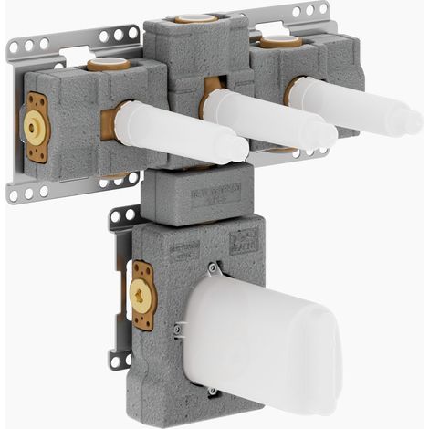 Module de thermostat encastré Dornbracht avec 3 vannes,