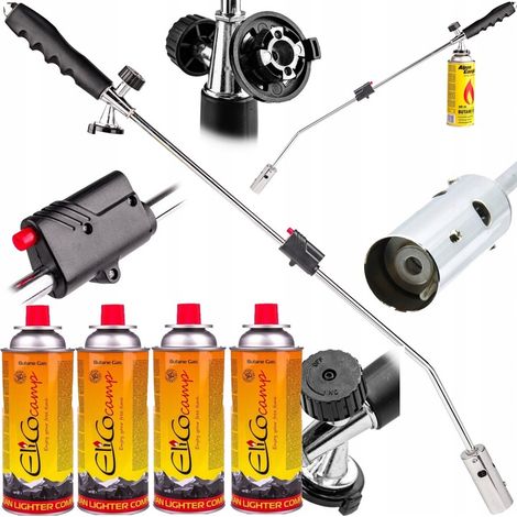 GASBRENNER GARTENUNKRAUTBRENNER + 4 GASE