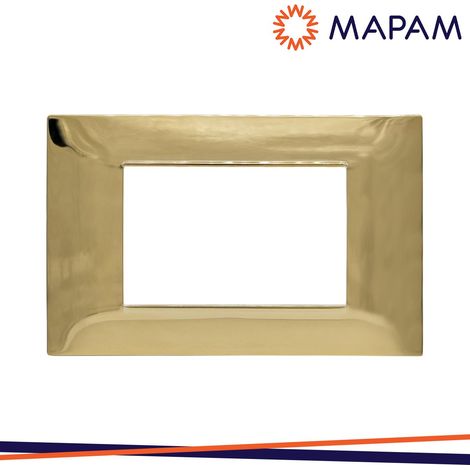 PLACCA TECNOPOLIMERO T2-GEM M6004-05 4P ORO LUCIDO