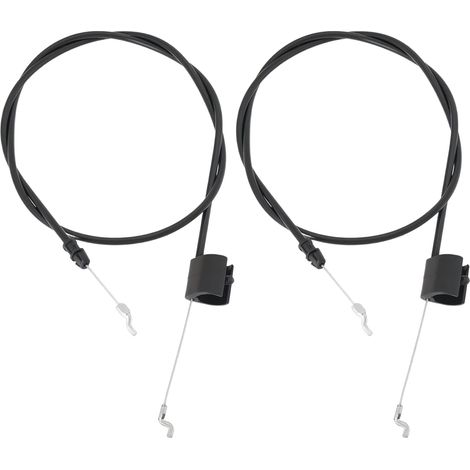 Lot de 2pcs Câbles d'accélérateur pour Tondeuse à Gazon Ligne de Commande Du Moteur 183281 532183281 290699 Compatible avec Briggs Stratton Compatible avec Poulan Longueur Câble 1358mm (1/5)