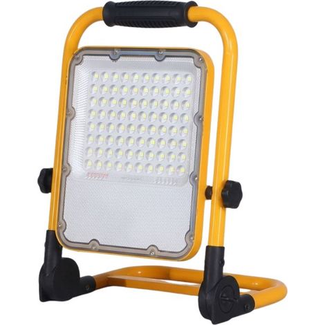 Projecteur LED SMD Rechargeable 30W IP65 JAUNE - Blanc Froid - SILUMEN (1/2)