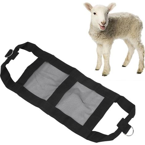 1 Élingue de pesée pour bétail, nylon robuste, sangles réglables, boucle en D, capacité 100 kg, pour veaux, agneaux, chèvres