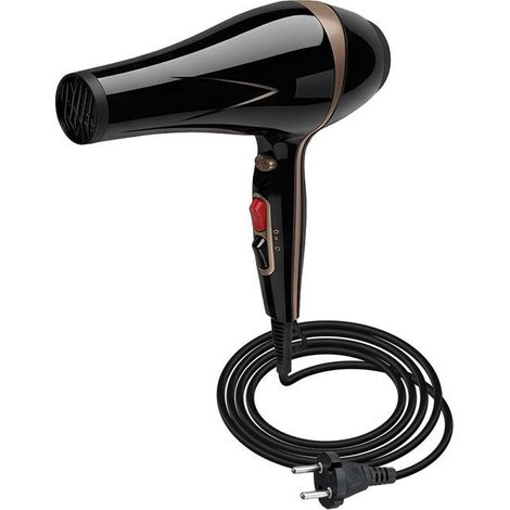 Sèche-cheveux - AVIZAR - 1550W - Air chaud/froid - Réduction sonore - Noir (1/5)