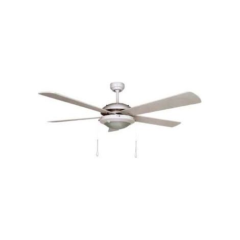 Ventilador de techo con luz Orbegozo CP 82132, 5 aspas, 3 velocidades, 132 cm de diámetro, 60 W (1/3)