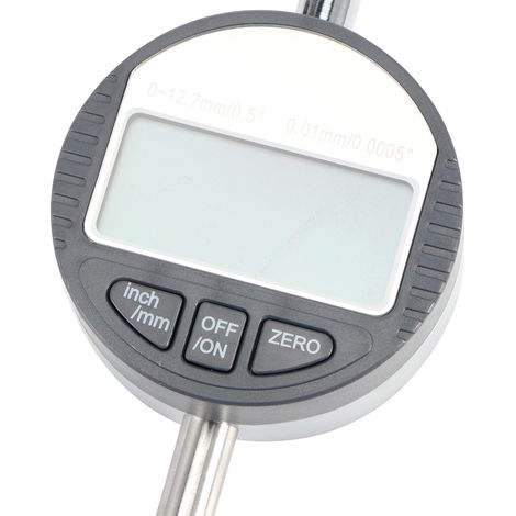 Indicateur numérique à cadran, sonde de mesure de profondeur électronique, affichage LCD 0-12,7 mm (1/5)