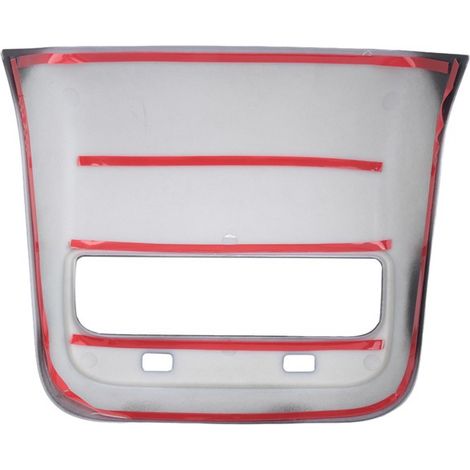 pièce. Couleur : Noir mat. Matériau : ABS. Protection pour grille d'aération arrière de voiture, autocollant intérieur. (1/4)