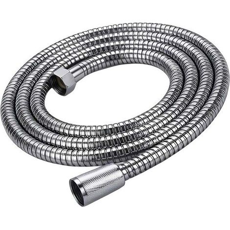 Flexible de douche - AVIZAR - 2 m - métal spiralé - filetage standard - argent (1/4)