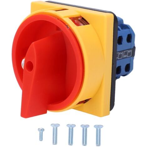 Commutateur rotatif à cames, sélecteur universel, interrupteur de coupure d'alimentation CC 240 V CA 440 V 20 A (1/5)
