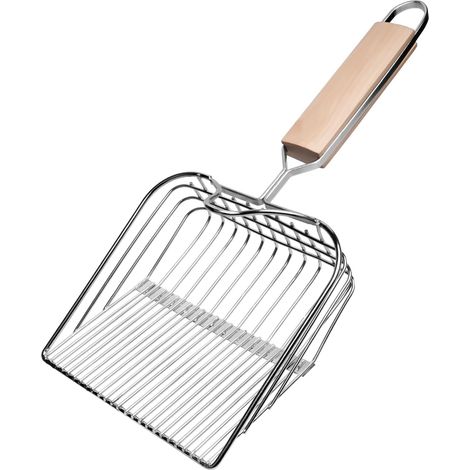 Pelle métal double espacement (4 mm / 10 mm), manche bois, polyvalente
