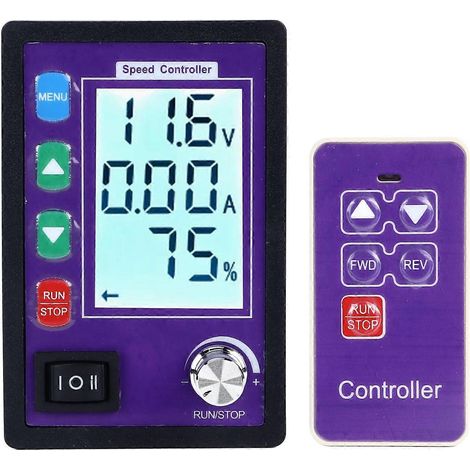 Contrôleur de moteur CC avec surveillance du courant, variateur de vitesse CW/CCW avec télécommande