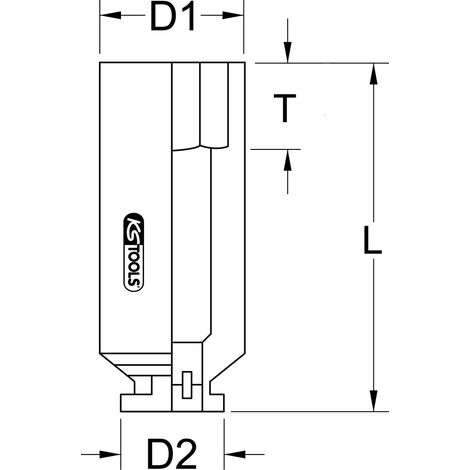 KS Tools 3/4 Vierkant-Kraftstecknuss, 20 mm (1/2)