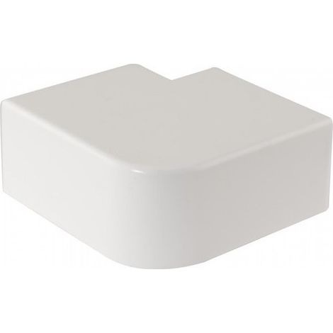 Angle plat pour goulotte d'installation Logix 45, Logix Universel et PCABS ZH 85x50mm blanc Artic (48004) (1/2)