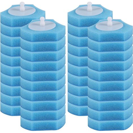 Système de nettoyage de toilettes jetables - Recharges jetables pour toilettes - Brosse fraîche - 40 recharges (1/5)