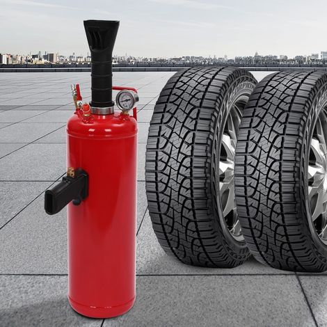 9 l / 2 Gallonen Luft-Reifenfüller mit Manometer Reifenfüllgerät Reifenfüller