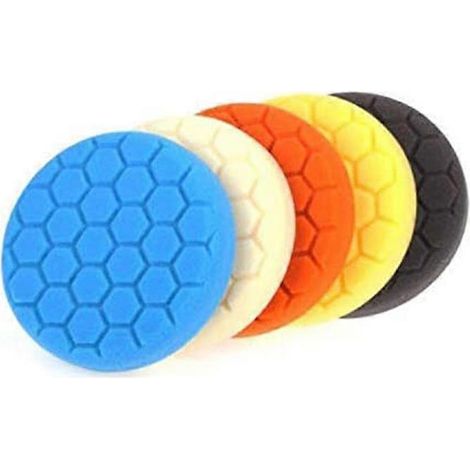 Jeu de 5 bonnets pour polisseuse - 150 mm (1/4)