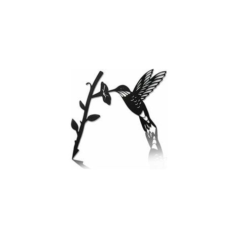 MINKUROW Colibrí De Metal Para Decoración De Jardín Al Aire Libre, Colibrí De Silueta De Jardín, Escultura De Árbol, Decoración De Árbol De Jardín, Paisaje, Pájaro, Artesanía, Presente Un Regalo, (1/5)