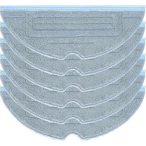 Lot de 6 chiffons de nettoyage pour aspirateur robot Roborock S7 Pro Ultra, S7 MaxV, Ultra S7 Plus et S7 Max. Accessoires et pièces de rechange pour aspirateur robot Roborock S7, T7s et T7s Plus. (1/5)