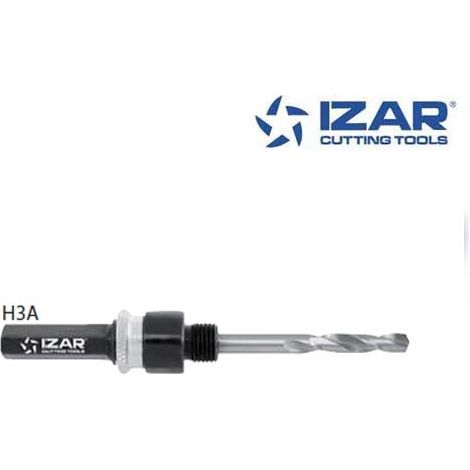 arbre trépan Izar H3A queue hexagonale pour scie cloche 14-30 mm