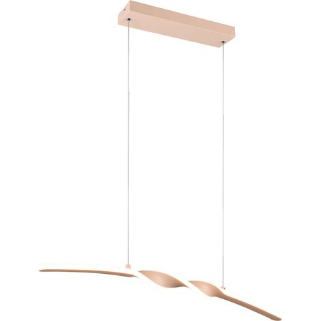 Lampada a sospensione LED, metallo, sabbia, L 80 cm, Ginko (1/5)