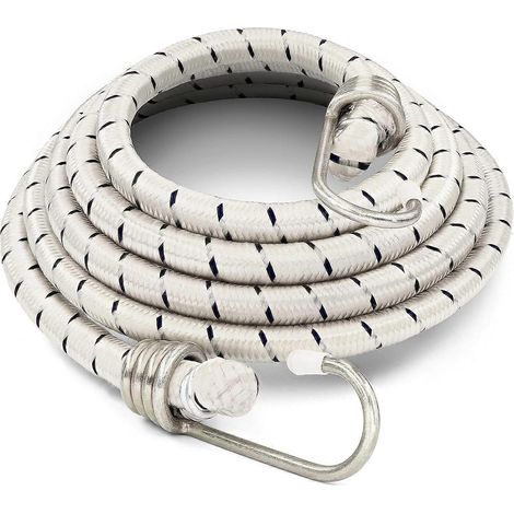 Lot de 3 tendeurs élastiques robustes de 183 cm (72 pouces) - Crochets métalliques durables, résistants aux intempéries et à l'abrasion, idéaux pour sécuriser les vélos, le camping et le chargement en (1/5)