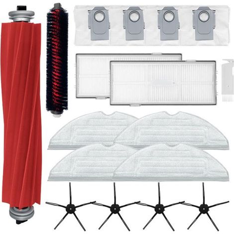 Accessoires pour Robot Aspirateur - INF - Kit de pièces détachées - Brosses, Filtres HEPA, Sacs d'aspirateur (1/4)