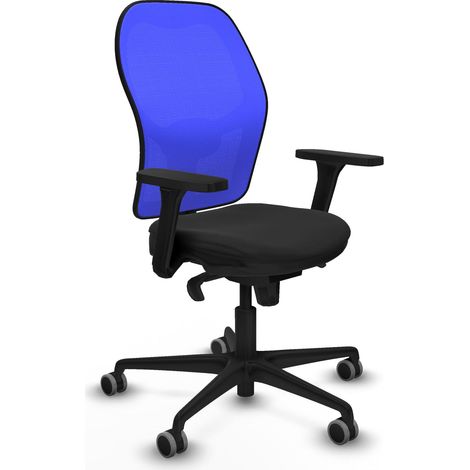 Bürostuhl piqueras y crespo Jorquera blau Mesh Kunstleder