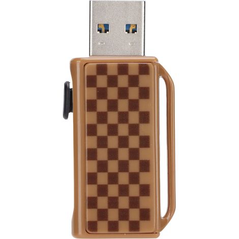 Clé USB Portable 64GB Motif Grille Couleur Unique pour Stockage et Transfert de Données (1/5)