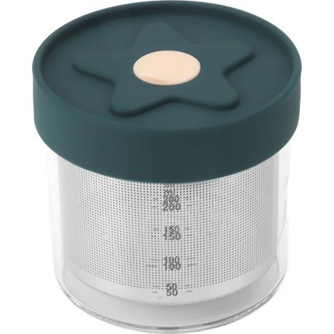 Récipient hermétique de 200 ml, avec couvercle et système de drainage, idéal pour la conservation au réfrigérateur et l'organisation de la cuisine et des plans de travail.-AquaForge (1/5)