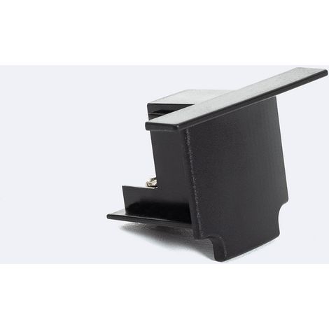 Endkappe für 3-Phasenstromschiene DALI Track Einbau Aluminium Schwarz (1/3)