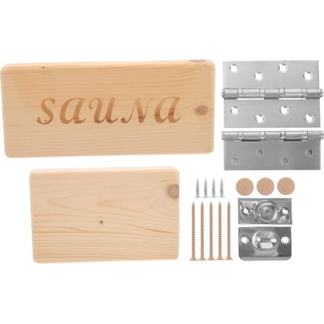Poignée de Porte Bois Naturel pour Sauna Poignée Pratique et Ergonomique pour Porte de Hammam et Salle de Vapeur Facile à Nettoyer (1/5)