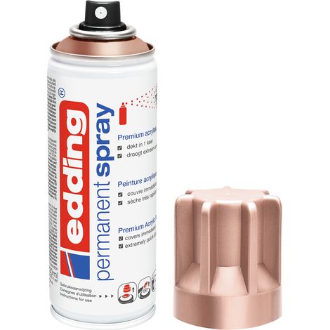 Bombe Peinture Aérosol Edding 5200 Or rose Mat - Spray 200ml
