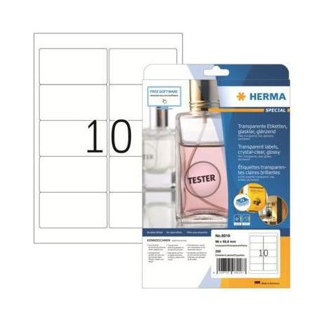 Folienetikett SPECIAL 96 x 50,8 mm (B x H) transparent 250 Etik./Pack. (1/4)