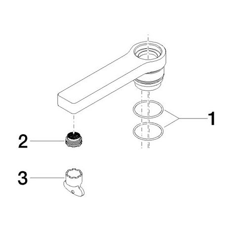 Dornbracht 90199600100-00 Bec de lavabo Pièces de rechange