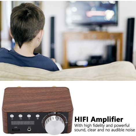 Amplificateur Audio Numérique Lecteur Carte Mémoire USB Bluetooth 5.0 Stéréo HIFI 100W (1/5)