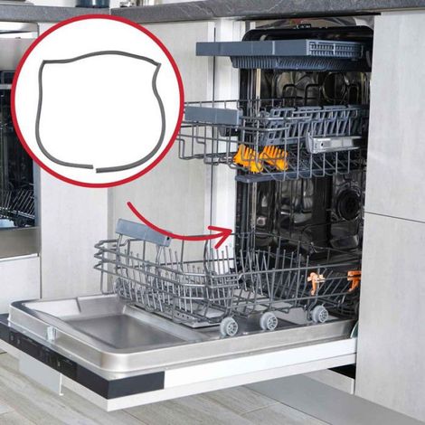Joint De Tour De Porte - Pour Lave-Vaisselle - Compatible LV52 212 214 222 412 112 FL882 - Référence 754130076 01573 C00018266 - Pièce Unique (1/3)