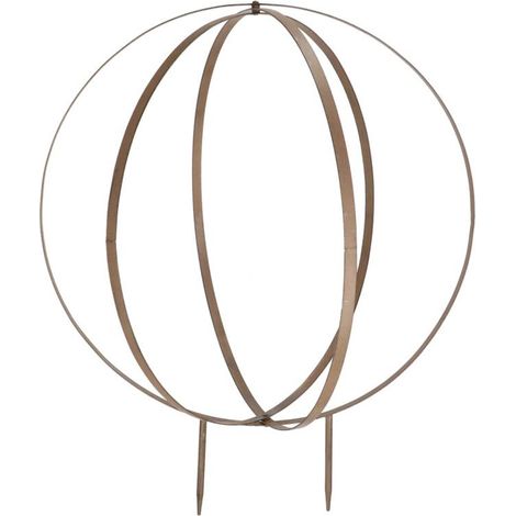 Tuteur Plantes 3D Sphère L - Métal Gris - 58,7 x 47 x H 71 cm - Livraison gratuite (1/2)
