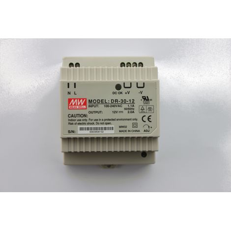 Alimentation secteur 230 V CA/12 V CC/24 W, IP20