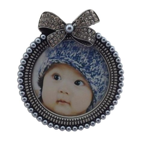 Cadre photo style européen à poser sur une table - Décoration intérieure - Cadres ronds et ovales 5x7, 4x6 et 3x3 - Idéal pour bébé (1/4)