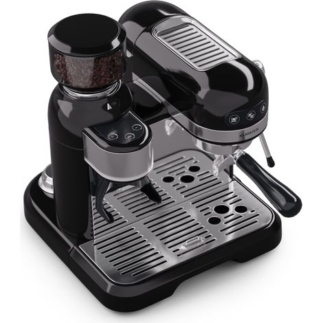 Klarstein Macchina per caffè espresso Bella Café con macinino 1550 W 20 bar 1,4 l