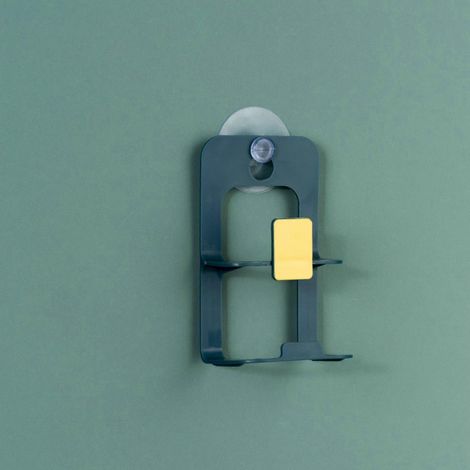 Organisateur d'évier bleu, porte-savon, égouttoir à ventouses, support pour éponges, accessoires de cuisine et outils de rangement (1/5)
