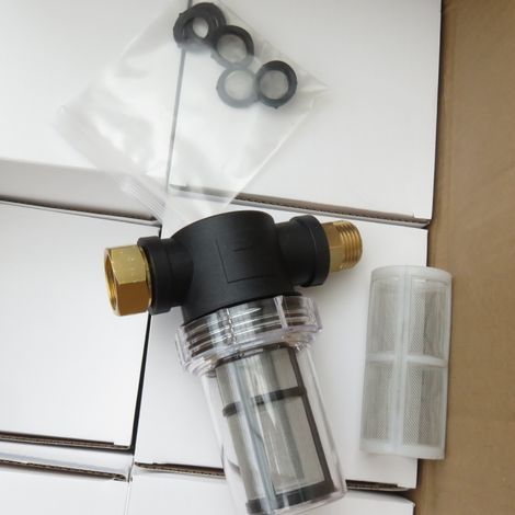 Einlassfilter für Autowaschanlage, Autowaschfilter, Gartenschlauch, US-Standard-Gewindeanschluss für Autowaschpistole (1/4)