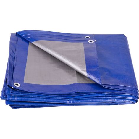 Plane Tarpaulin Profi 5x8 m, 140 g/m, Abdeckplane, blau, mit Ösen