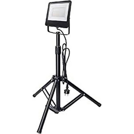 Proiettore LED EDM su treppiede nero 100W 6400K