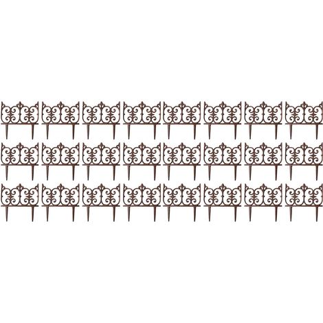 Bordure de jardin en fonte Valentine Lot de 24 (1/3)