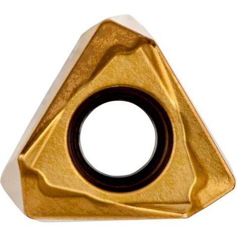 Fräswendeschneidplatte ISO TNGX 100408SR-F:M8340 D.2,8mm PVD beschichtet Gold (1/2)