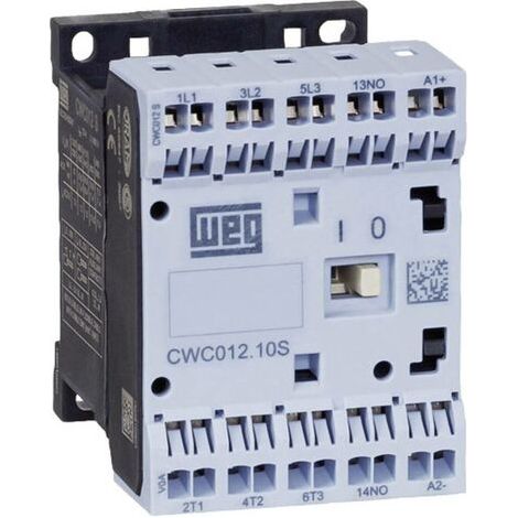 WEG CWC07-10-30D24S Contacteur 3 NO (T) 3 kW 230 V/AC 7 A avec contact auxiliaire 1 pc(s) Y061451 (1/2)