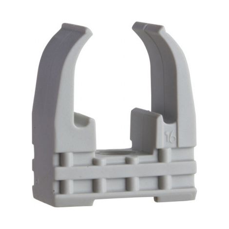 Mureva FIX - Clip à tube pour conduits Ø16 mm - gris - 100 pièces - ENN45116