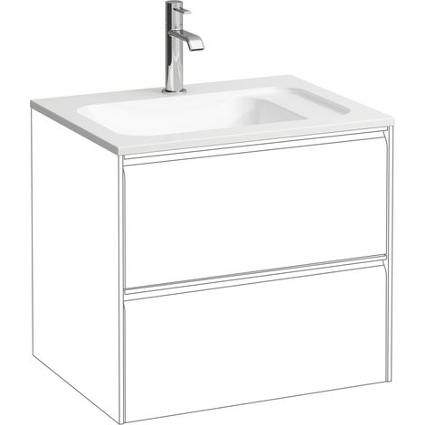 LAUFEN Meda Möbelhandwaschbecken slim, 575x445mm, zu H421672,