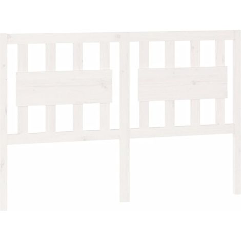 Cabecero accesorio para dormir mueble dormitorio 145,5 x 4 x 100 cm madera de pino blanco TDL0203865